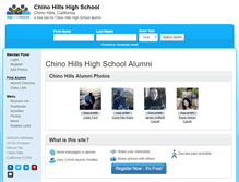 Tablet Screenshot of chinohillshighschool.net